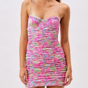 Julien Cami Dress For Love & Lemons Pink MEDIUM NEW WITH TAGS